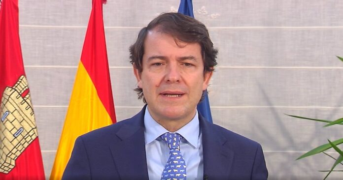Imagen del vídeo que ha publicado el presidente de la Junta de Castilla y León, Alfonso Fernández Mañueco.