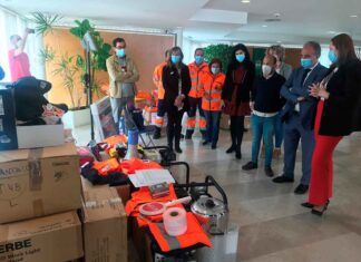 Más material y vestuario a voluntarios de Protección Civil en la provincia