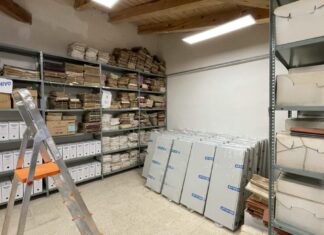 Saldaña acabará este mes el traslado de su centenario archivo