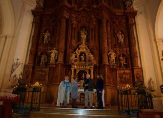 El retablo mayor de Frechilla, listo para revista