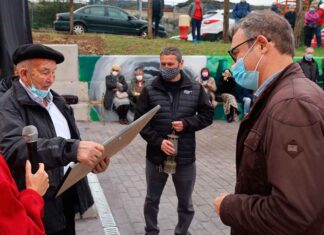 Homenaje en Barruelo al minero Carmelo Uriarte Fernando