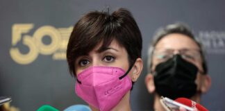 La ministra de Política Territorial y Portavoz del Gobierno, Isabel Rodríguez, ofrece declaraciones a los medios de comunicación tras su visita a la Facultad de Ciencias de la Información de la Universidad Complutense de Madrid (UCM), a 11 de noviembre de - Eduardo Parra - Europa Press