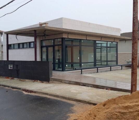 Estado actual de las obras del consultorio de Santervás de la Vega.