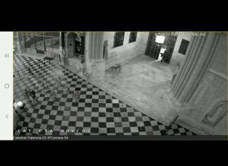 Vídeo: el torpe intento de robo en la Catedral de Palencia, este domingo