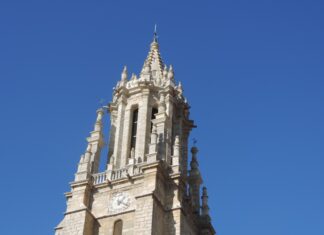 La ‘Giralda de Campos’ recupera su esplendor Colegiata de Ampudia