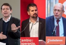Mañueco, Tudanca e Igea. Los candidatos de los tres partidos con grupo parlamentario propio en las Cortes, PSOE, Luis Tudanca; PP, Alfonso Fernández Mañueco, y Ciudadanos (Cs), Francisco Igea, se verán este lunes, 31 de enero, en un "atípico" debate ya que el candidato de la formación naranja tendrá que intervenir de forma telemática al dar positivo por Covid-19 el pasado viernes y verse obligado a confinarse durante siete días. POLITICA CASTILLA Y LEÓN ESPAÑA EUROPA VALLADOLID