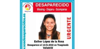 desaparecida en en Traspinedo enero 2022
