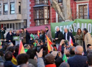 Más de mil personas reciben a Vox en Valladolid al grito de “¡Viva España!” y a Abascal con “¡Presidente, presidente!” vox en valladolid elecciones castilla y leon EUROPA PRESS