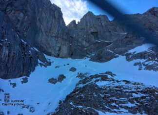 Muere un montañero tras precipitarse 100 metros en el Espigüete Espiguete