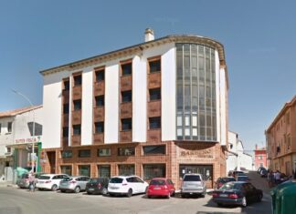 Zona en la que se dio el tumulto en Herrera de Pisuerga