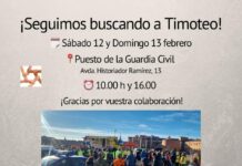 Carrión: otra doble batida para encontrar a Timoteo