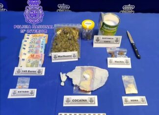Detenido por la venta de drogas en un bar y cerca de su domicilio