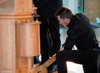 El ‘hydraulis’ de La Olmeda se va al MAN de Madrid Inauguración del Órgano Hydraulis Villa Romana La Olmeda