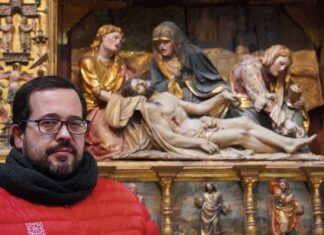 Reportaje: Rubén Fernández descubre obras de Juan Picardo en la Catedral de Palencia Rubén-Fernández-escultura-de-juan-picardo---PaCO-Magazine