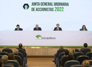 Unicaja apuesta por seguir con la centralización operativa y los servicios on-line tras aprobar un dividendo de 67 millones de euros