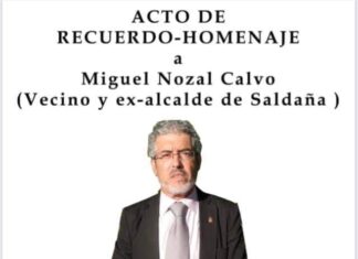 Homenaje a Miguel Nozal en Saldaña