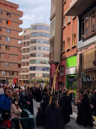 Procesi&oacute;n Domingo de Ramos Semana Santa Palencia 2022