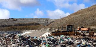 Imagen de archivo del vaso de rechazos del CTR de Valdeseñor en Palencia. / Miriam Chacón (ICAL)