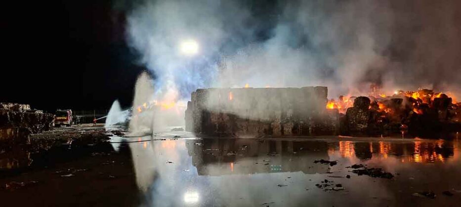 Incendio papelera Due&ntilde;as