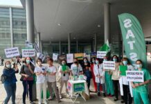 SATSE exige a SACYL que publique la bolsa de empleo de matronas actualizada concentracion satse palencia dia enfermeria 2022