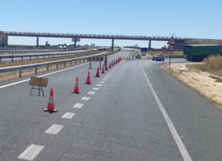 Nueva semana de cortes y desvíos en la A-67 en Palencia, ahora entre Osorno y Frómista Cortes A-67 palencia