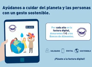 Aquona dará 1€ al Bancos de Alimentos de CyL por cada alta en la factura digital