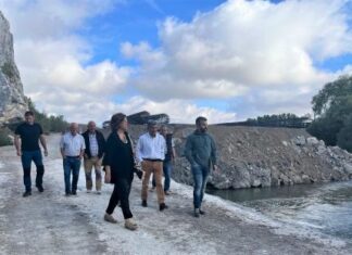 El nuevo puente de Villaescusa va con un mes de adelanto sobre el plazo inicial manejado