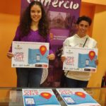 Ganadoras del Concurso GPSArtPalencia, Sara Lopez (izq) y Elisabel Pascua (der)