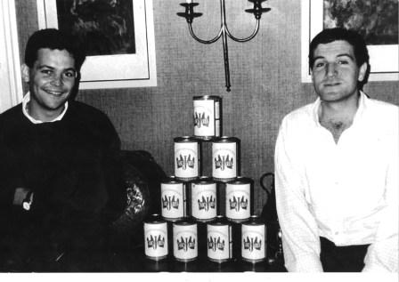 Alfonso y Francisco 1995 Cascajares Dueñas historia Fotografía de los socios de Cascajares en 1995 - Fuente: empresa Cascajares