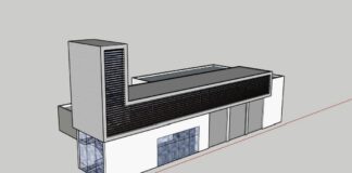 Fotomontaje del aspecto que tendrá la fachada trasera del Parque de Aguilar extraído del proyecto.