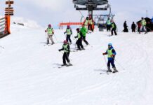 Alto Campoo, 11 kilómetros esquiables y 10 en San Isidro Estación de Esquí Valle de Laciana Leitariegos, en León. Año 2015. Carlos S. Campillo ICAL