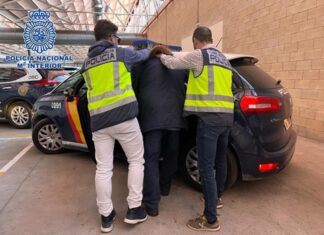 Imagen de una detención facilitada por la Policía Nacional de Palencia.
