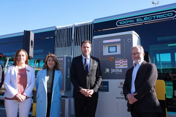 Inauguración de la estación de carga de vehículos eléctricos de Auvasa
