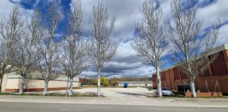 Parcela donde se construirá el nuevo parque de bomberos de Saldaña.