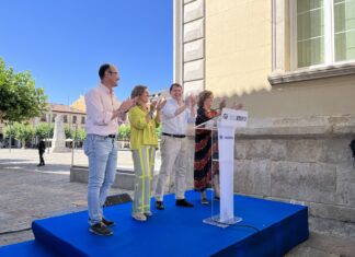 Mañueco pide en Palencia una “victoria contundente” para “llevar a Feijóo a la Moncloa” elecciones nacionales, PP, Palencia, Alfonso Fernández Mañueco