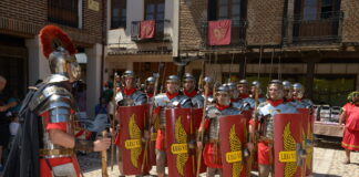Una de las recreaciones como las que se llevarán a cabo este fin de semana en Saldaña, en el marco del Mercado Romano.
