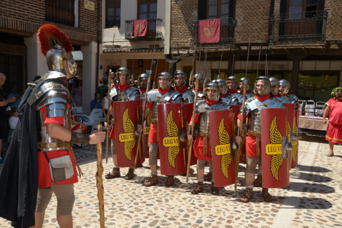 Una de las recreaciones como las que se llevarán a cabo este fin de semana en Saldaña, en el marco del Mercado Romano.