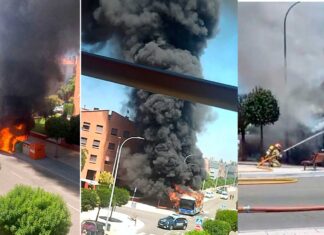 Sucesos: espectacular incendio de un autobús en Covaresa, Valladolid Arde un autobús de Auvasa en Covaresa, sin causar daños personales a los cuatro pasajeros que transportaba