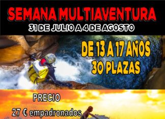 cartel semana multiaventura 23 Aguilar