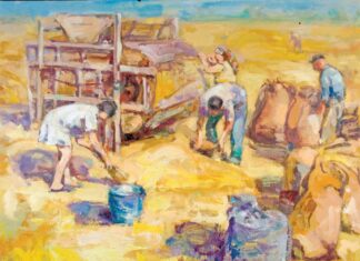 Cuadro del pintor palentino Antonio de la Peña