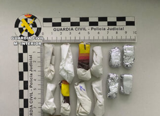 Detenido tras incautarle hachís, ketamina y speed en Fuentes de Nava Guardia Civil