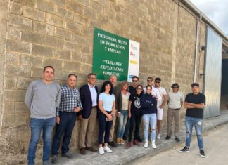 Ocho alumnos culminan el décimo programa mixto de formación y empleo “Tablares: explotación forestal” impulsado por la Diputación