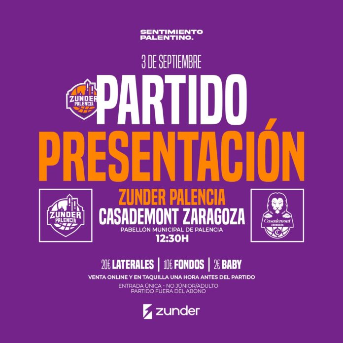 imagen venta amistoso partido presentación Zunder