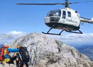 Rescate a un montañero en el pico Espigüete por parte de la Guardia Civil el 6 de agosto de 2023