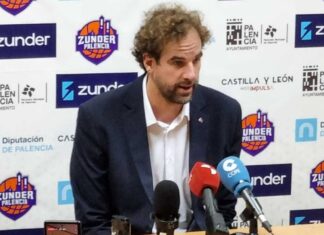 Declaraciones de Roger Grimau, entrenador del Barça Baloncesto en Palencia