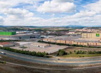 Vista aérea de las instalaciones de Gullón en Aguilar de Campoo.