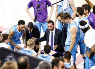 Marco Justo (Zunder Palencia): “No podemos pensar que ya nos toca. Nos tocará si nos lo merecemos y ya está” Partido de ACB entre Manresa y Zunder Palencia