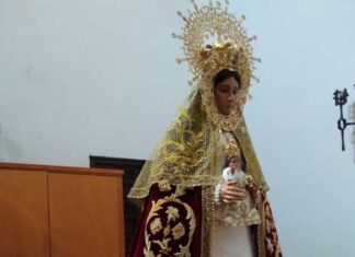 El arte de la repostería y el bordado en el Convento de las Carmelitas de Carrión Trabajo de bordado de las monjas Carmelitas en Carrión de los Condes