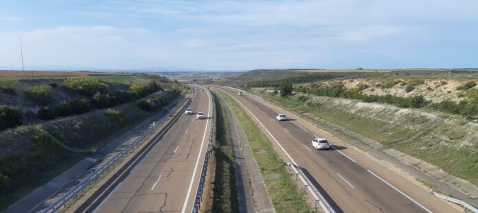 Tráfico puente desplazamientos Imagen de la A-67. / Óscar Herrero