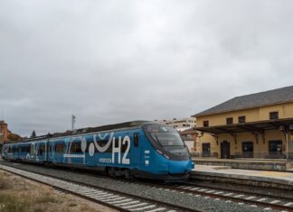 Un tren demostrador de hidrógeno inicia las pruebas entre Torralba y Soria